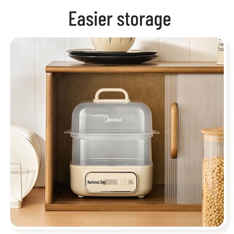 Midea Double-Layer Mini Egg Cooker and Steamer