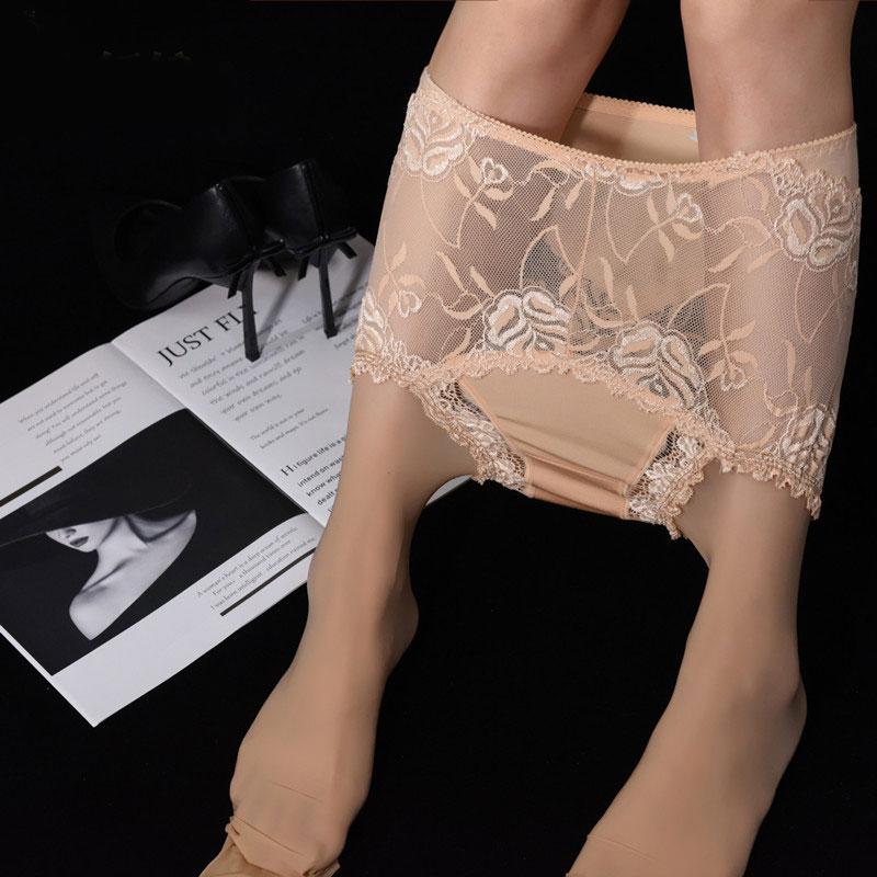 

Sexy Women Lace Shiny Stockings Smooth Maid Sexy Tight Sheer See Through Oil Gloosy Pantyhose Stocking Underwear 2 In 1 Plus Siz 1XL