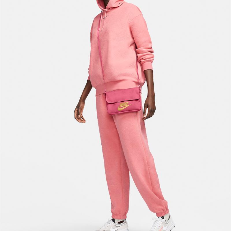 Nike Fabric Shoulder Bag, Crossbody Bag Regular Women's Raspberry Pink Casual CW9300-622 Casual CW9300-622