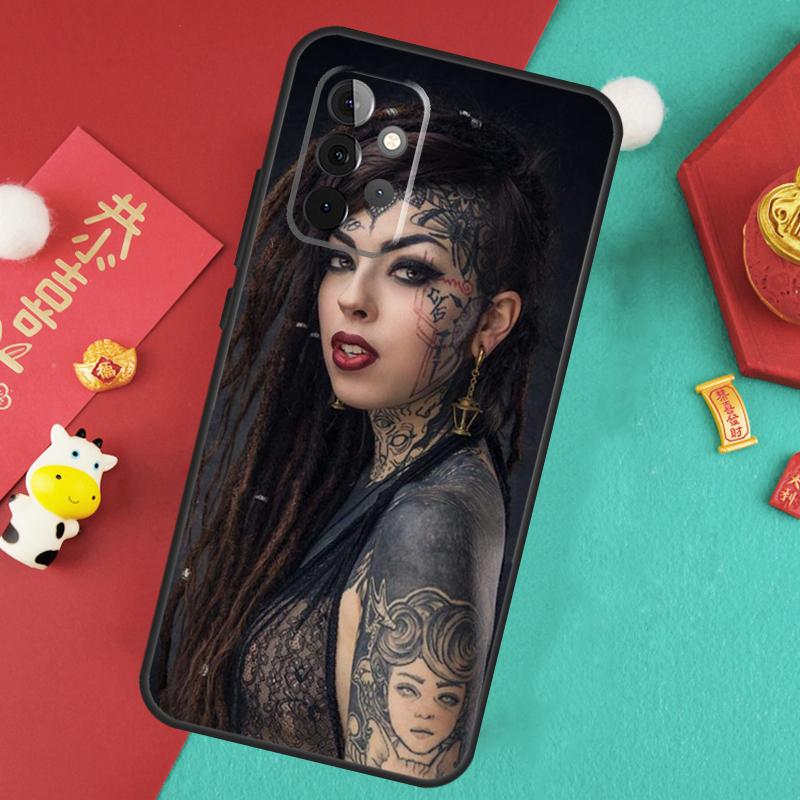 Sexy Sleeve Tattoo Girl Case For Samsung Galaxy A13 A33 A53 A15 A25 A35 A55 A54 A34 A14 A71 A51 A12 A32 A52 Cover