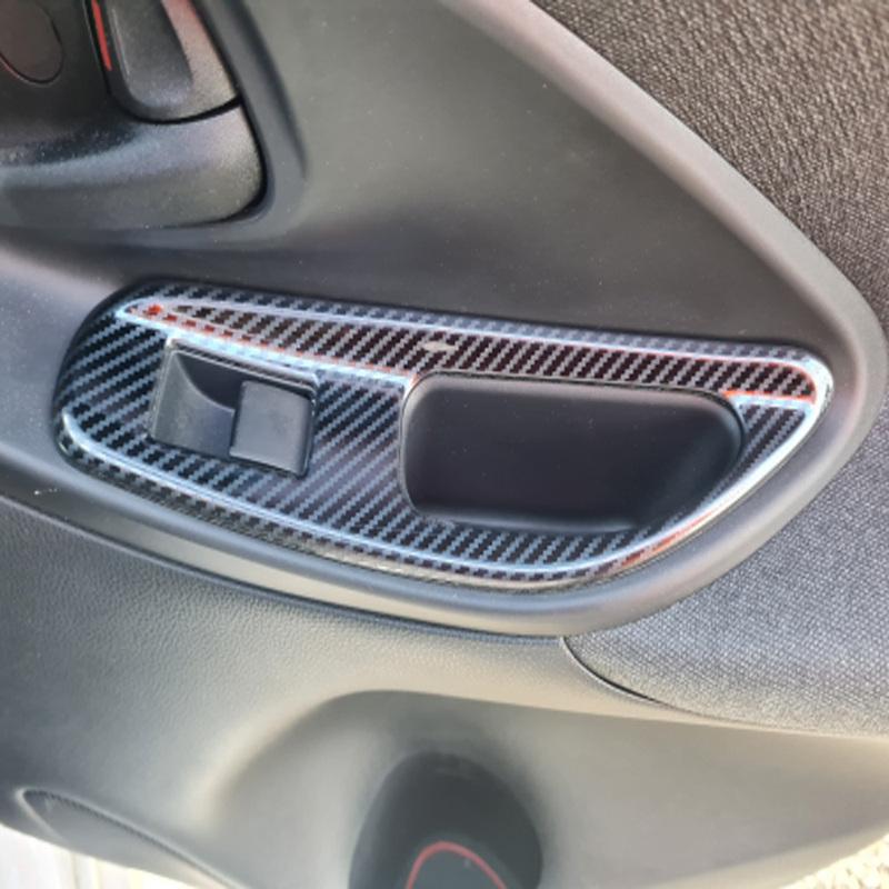 

For Toyota Yaris 2024 Door Window Control Switch Cover Glass Lift Buttons Protector Trim Car Styling Sticker Silver LHD