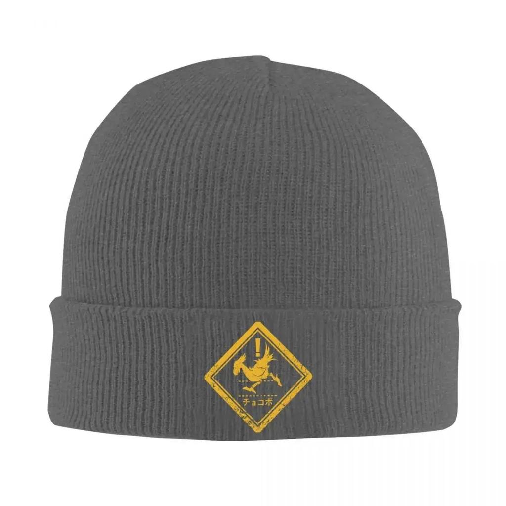 New Danger Wark Chocobo Hats Autumn Winter Beanies Street Final Fantasy Video Game Caps Unisex Acrylic Knitted Hat