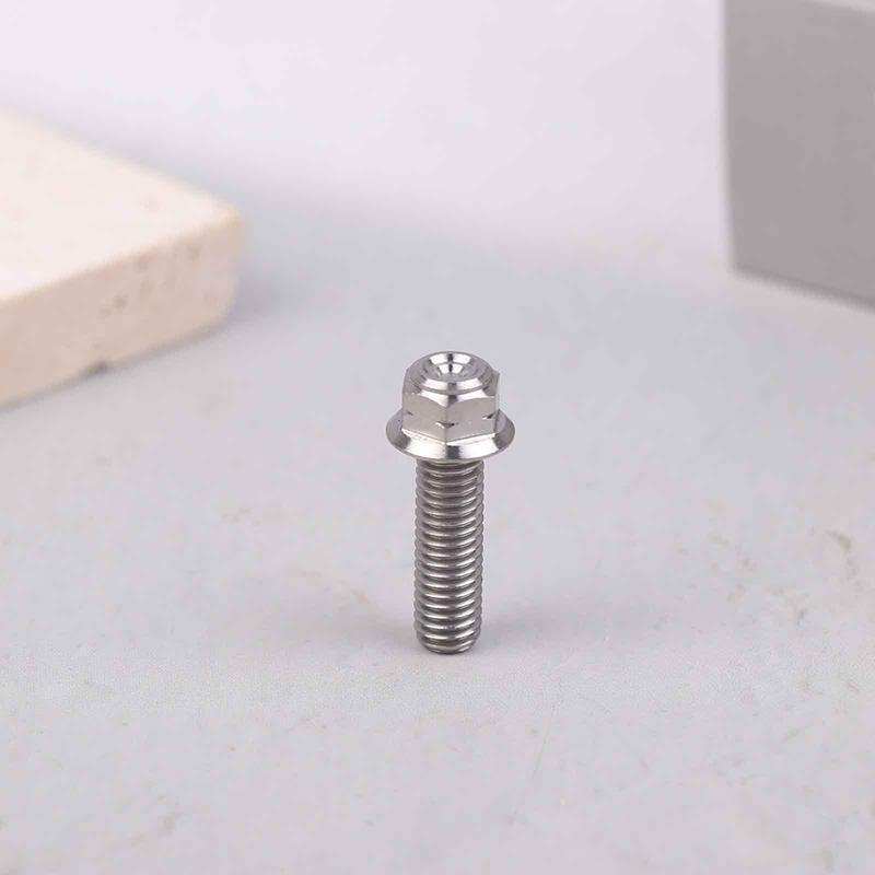 Titanium Alloy Flange Head Screw M6M8M10 Motorcycle, Car Modification, Weight Reduction, External Hexagonal Screw