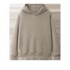 Fleece-Lined Thickened Hua Cotton Drop-Shoulder Hoodie - 2023 Autumn/Winter Solid Color Loose Hooded Sweatshirt with High Neck