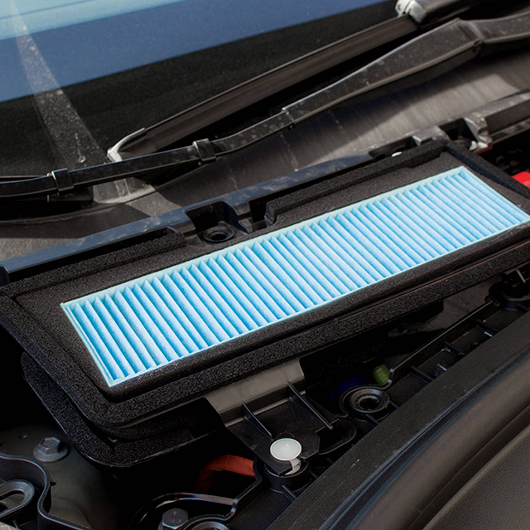 QQ-Car Air Conditioning Inlet Filter Replacement For Tesla Model 3 2021 Air Filter Accessories External синий