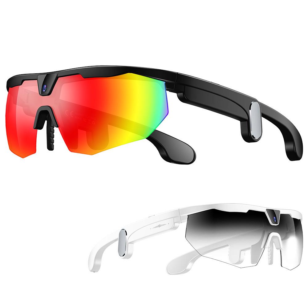 W640 Outdoor Cycling Smart Glasses: AI Translation, Photo/Video Recording, Wind/Sandproof, UV Protection Sunglasses