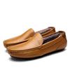 Fashion Men's Shoes Winter Fashion Leather Casual Shoes High Quality Warm Plush Loafers Slip On Driving Shoes Mocassins Male Footwear