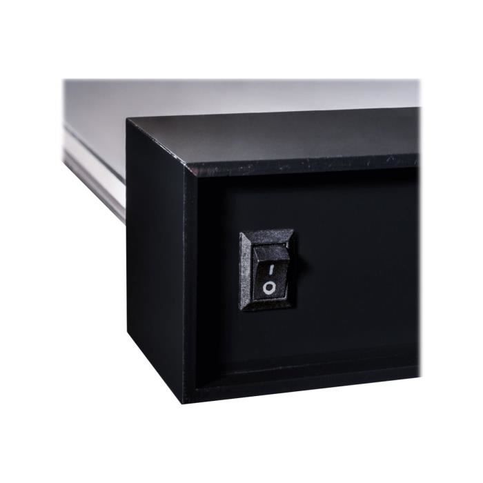 Sigel frozenacrylic - présentoir - bureau - pour din lang (105 x 210 mm) - double face - noir-clair