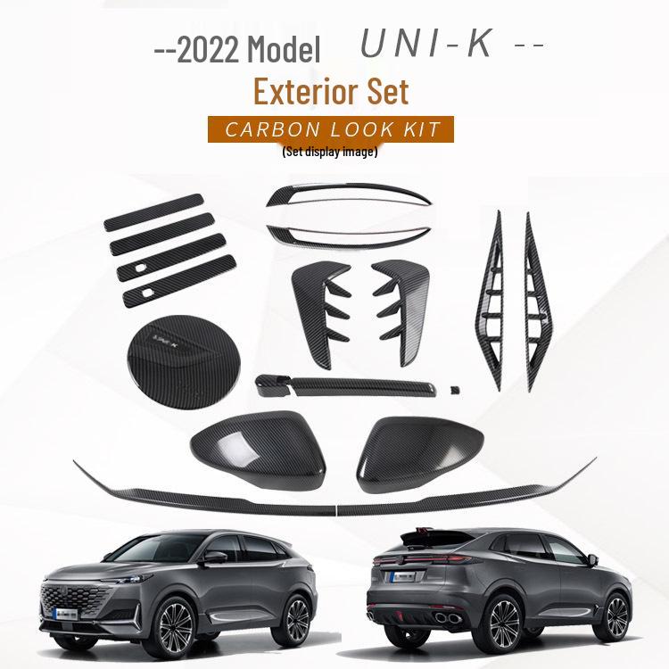 Changan 2022 UNI-K Door Handles, Fuel Tank Cap, Rear Wiper, Fog Lights, Side Emblems, and Body Modification Parts