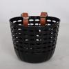 Adjustable Strap Bike Basket Retro Woven Plastic Front Riding Basket 7 Styles Durable Front Handle Carrier