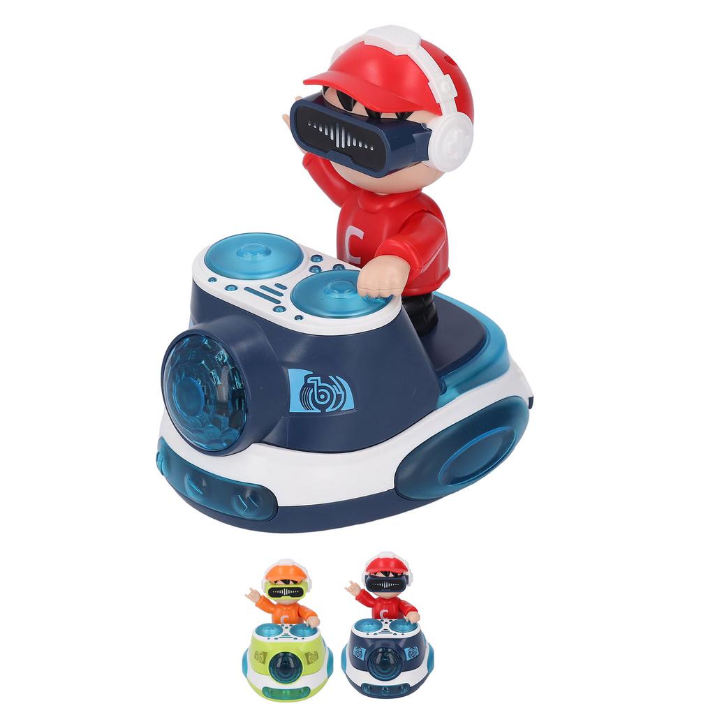 DJ Hüpfender Beat Rock Junge Tanzendes Spielzeug mit Musik Blinklicht Universalrad Automatische Bewegung R