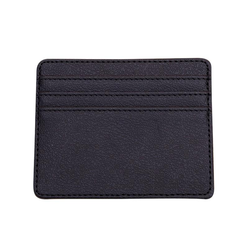 Cortical Anti-degaussing Bank Card Cover Pu Leather Creative Portable Multi-functional ID Cover Rfid Card Cover