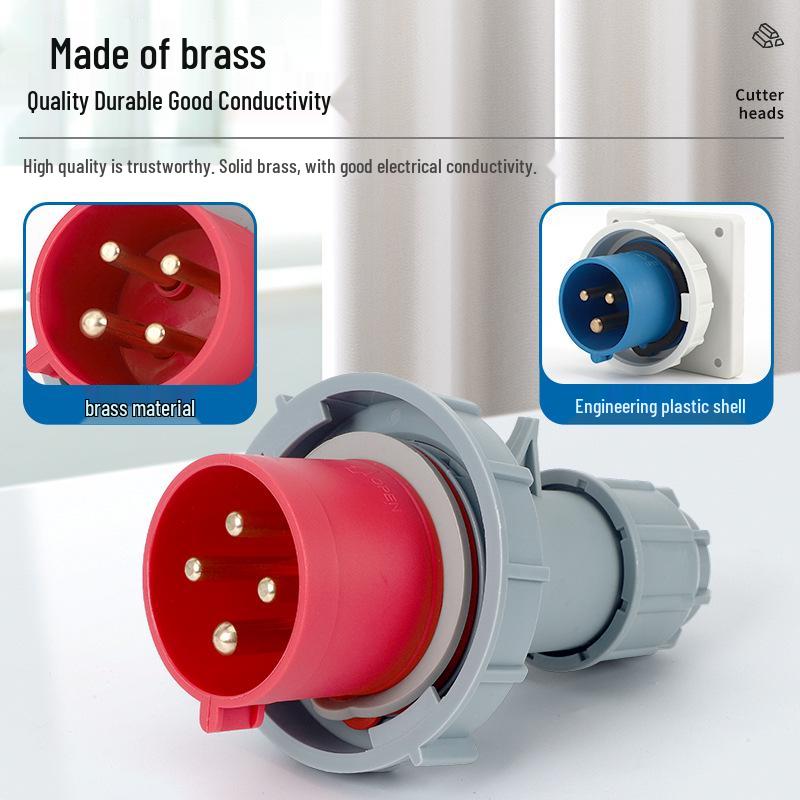 Waterproof Industrial Plug Socket Connector IP67 - 16A/32A, 3/4/5 Pin