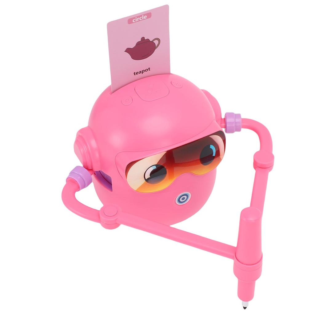 Intelligentes, automatisches Zeichenroboter-Spielzeug, lustige Musik-Lernmaschine mit 100 Karten und 14 bunten Stiften