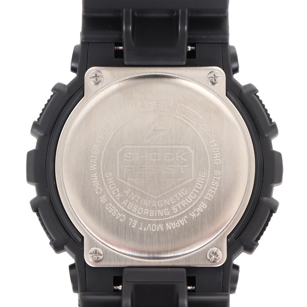 Casio Rose Gold Series Black G-Shock Watch, GA-110RG-1AJF,