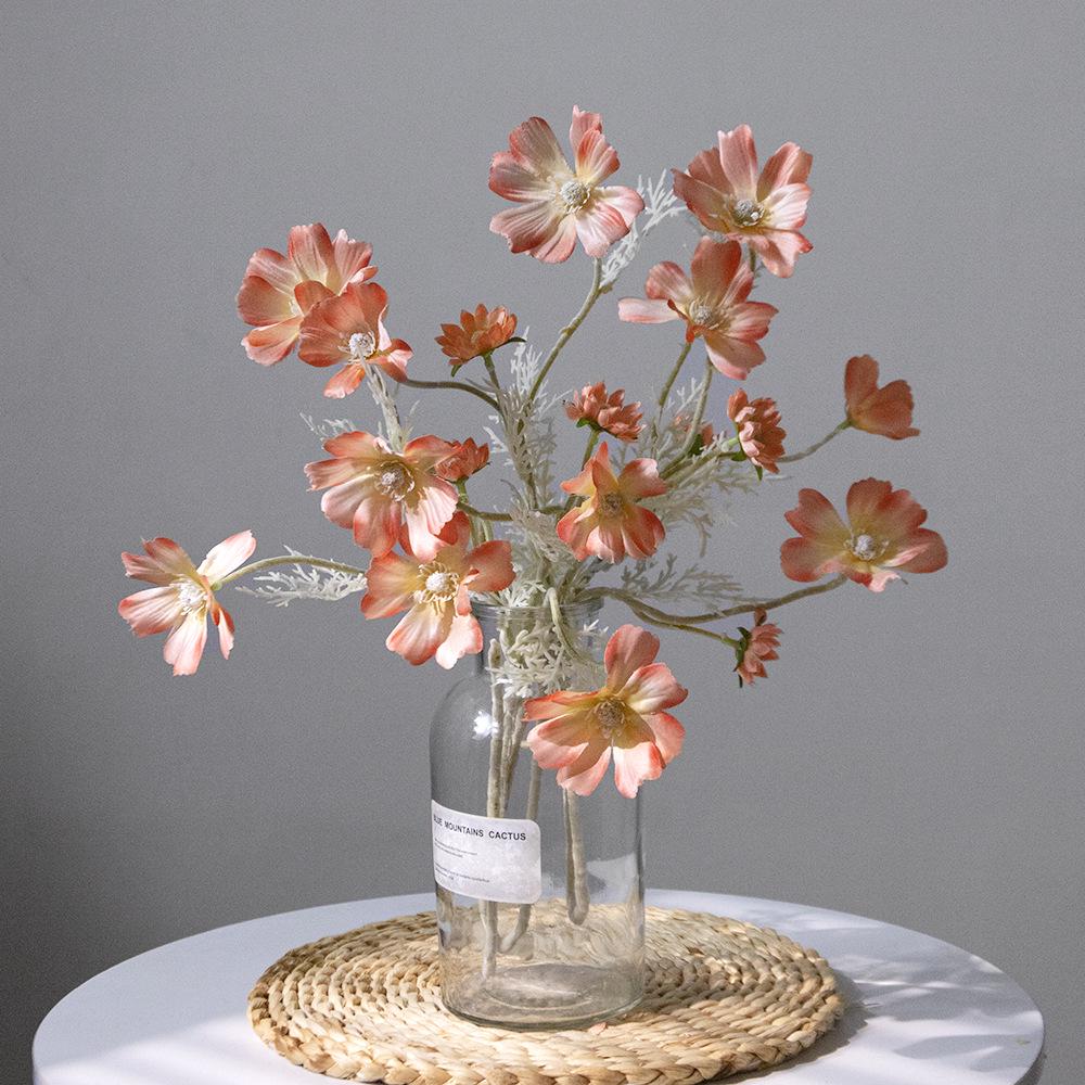 Artificial Single Stem Cosmos Flower Decoration for Home, Weddings, and Photography