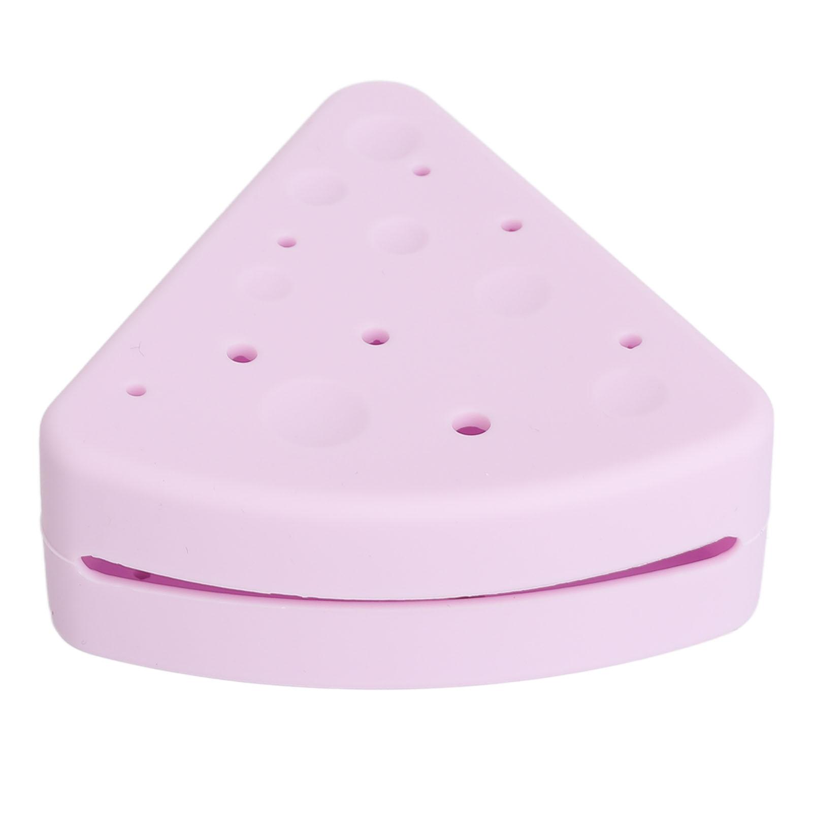 

Силиконовый треугольный кейс для пуховки, пыленепроницаемый, держатель для спонжа для макияжа, для путешествий