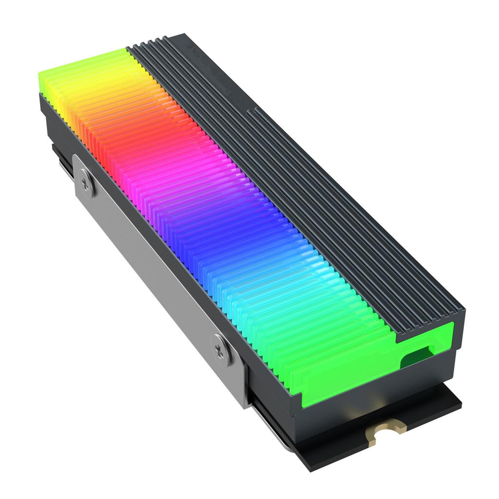 ARGB AURA Sync Computer 2280 SSD M2 Radiator Aluminum PC RGB M.2 Nvme Cooler Heatsink Solid State Drive Heat Sink Cooler