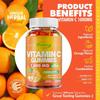 Vitamin C Gummibärchen, 1000 mg pro Gummibärchen, Multivitamin-Nahrungsergänzungsmittel, 100 Gummibärchen pro Packung, vegan, für Erwachsene geeignet, gentechnikfrei.