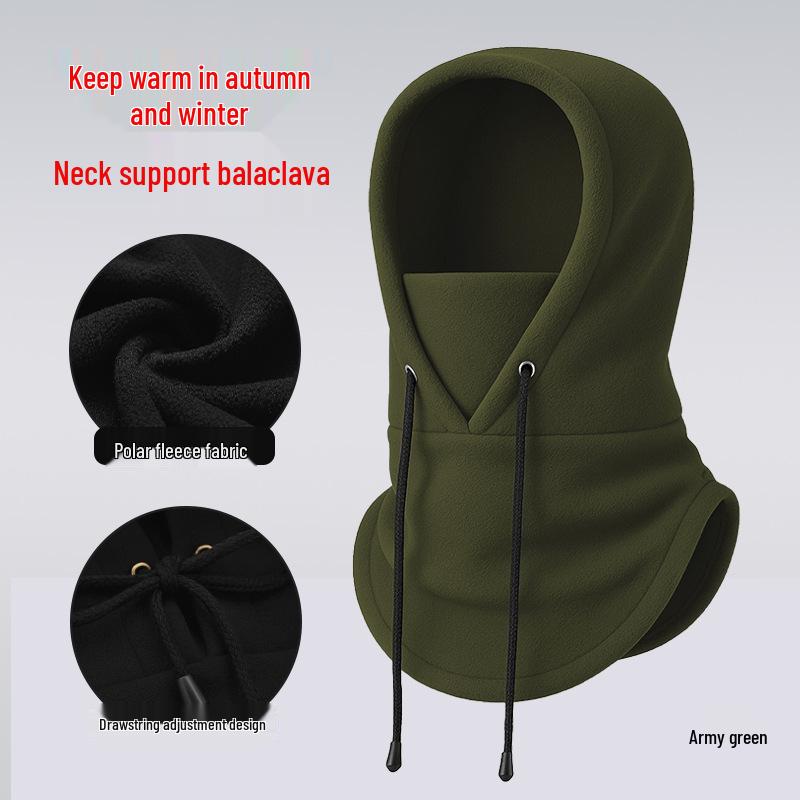 Adjustable Winter Fleece Ski Mask & Neck Warmer Pullover Hat