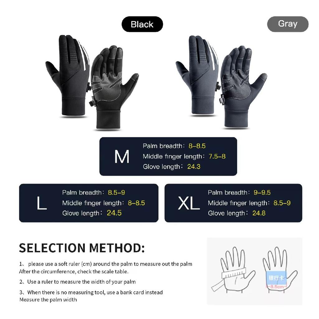Sports Warm Ski Gloves for Men Women Touch Screen Ski Inner Gloves Bicycle Riding Cold-Proof Outdoor Glove New Winter