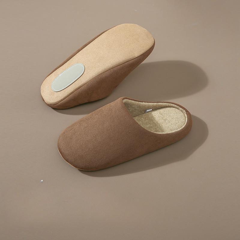 

Домашние бесшумные тапочки в японском стиле с мягкой подошвой, парные домашние офисные нескользящие тапочки для женщин и мужчин с деревянным полом на все времена года 42-43 темно-коричневого