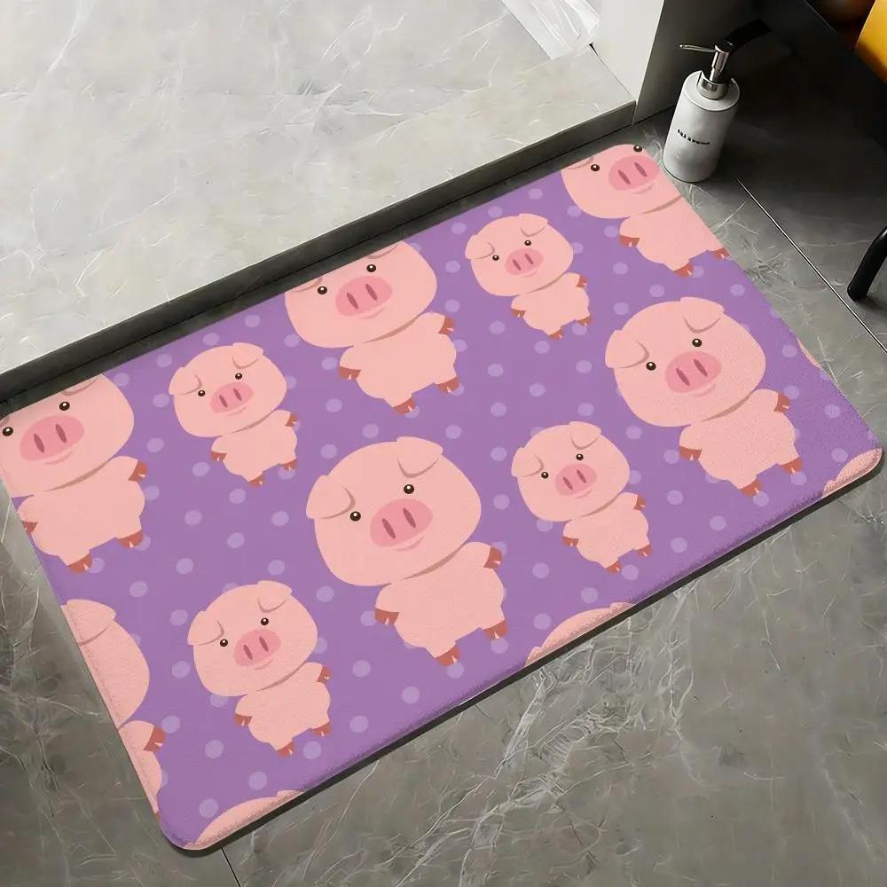 Cute Abstract Pattern Doormat, Non-slip and Wear-resistant Floor Mat, Home Decor Foot Mat, Cushioned Floor Mat, Machine Washable