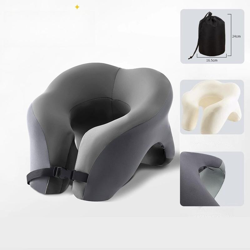 Office U-shaped Sleeping Pillow Multi Functional Student Sleeping on Their Stomach, Nap Pillows Memory Rebound Comfortable Wrap-around  Fit Rest Mat