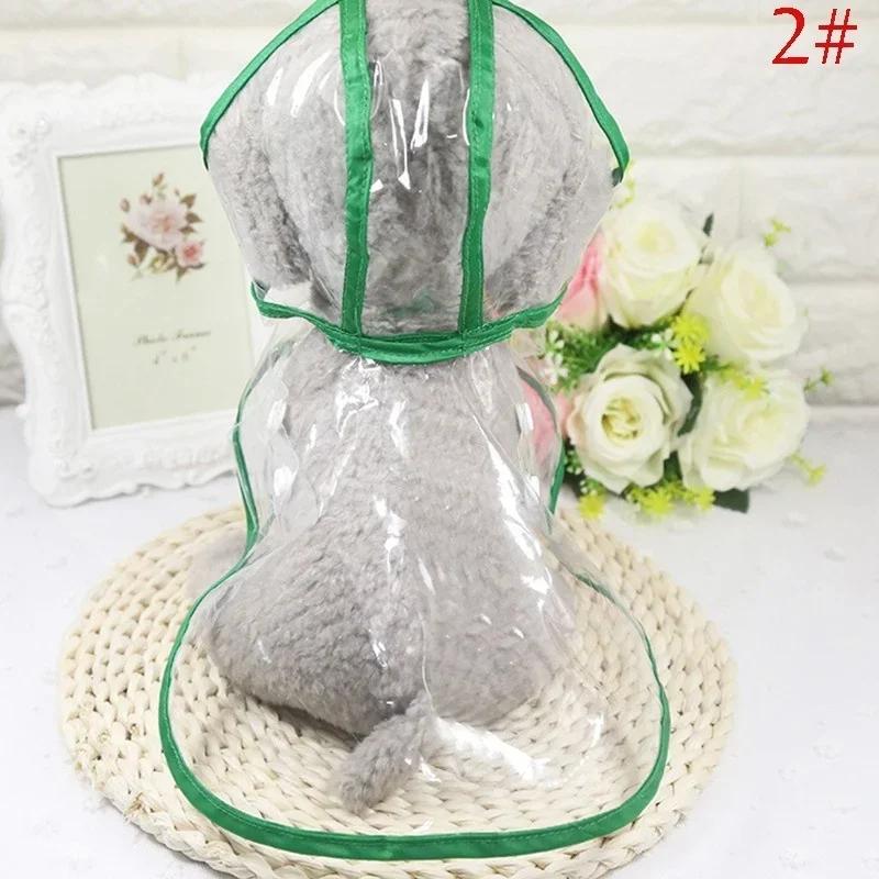 Haustier Hund Welpe Transparent Regenbekleidung Regenmantel Haustier Kapuzenjacke Wasserdicht Jacke Kleidung Zuhause Hundezubehör Regenmäntel