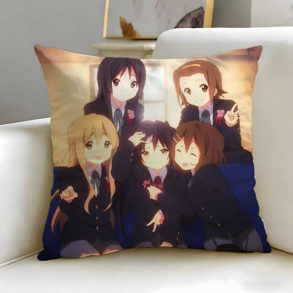 classic anime KON Cushion Cover Soft  EasyWash Pillow Case  Versatile for Couch Bed Travel and Office