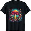 Psychedelic Forest Mushroom Graphic Tee Men's Short Sleeve Breathable O-Neck T-Shirt