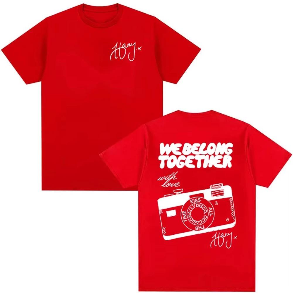Harry Styles Together We Are Tour Printed TShirt Unisex Pop Music Fashion Cotton Short Sleeve Tee YK Streetwear