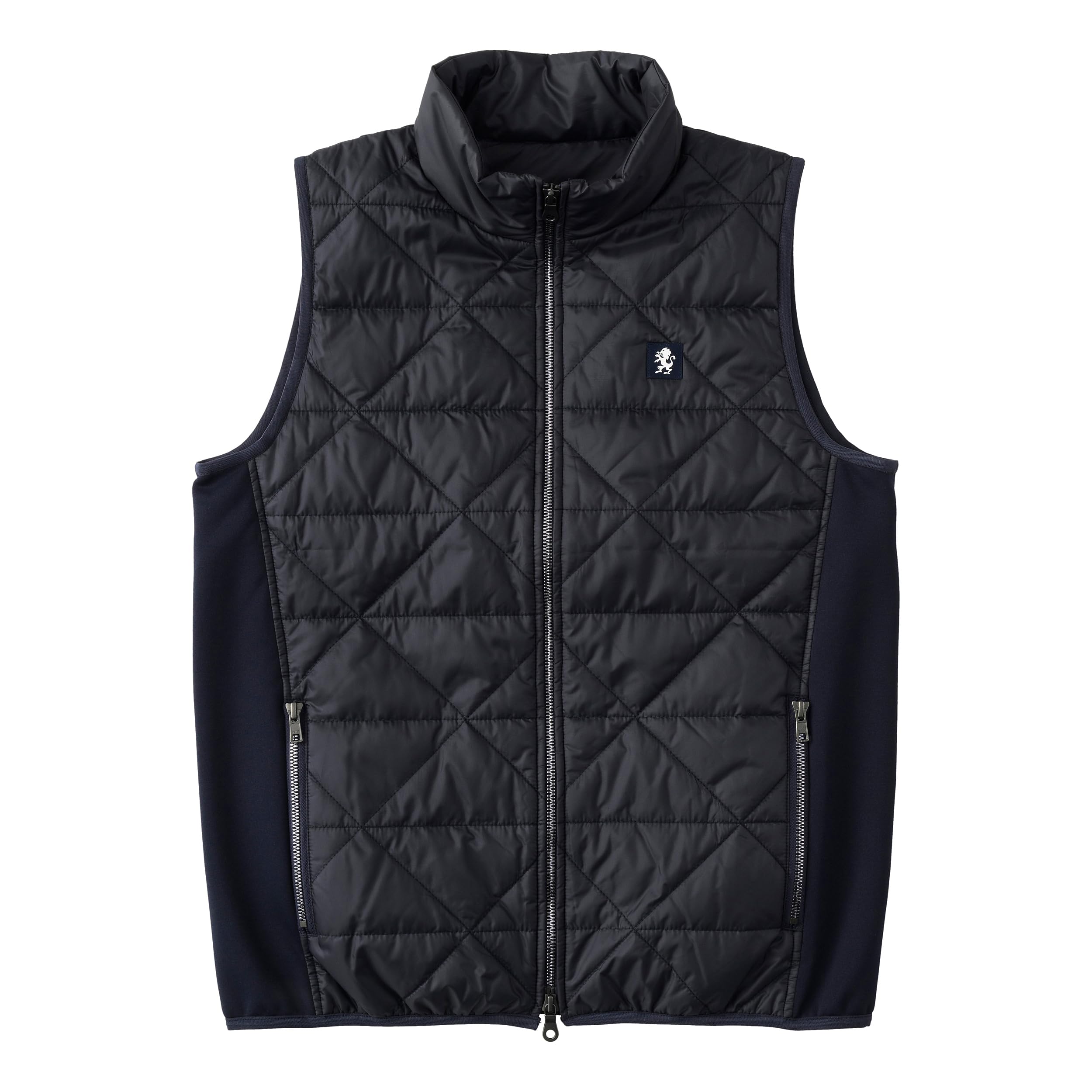 

M quilted batting vest [Patrick] Темно-синій