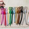Stylish Leather DIY Car Keychain with Woven PU Rope Knot