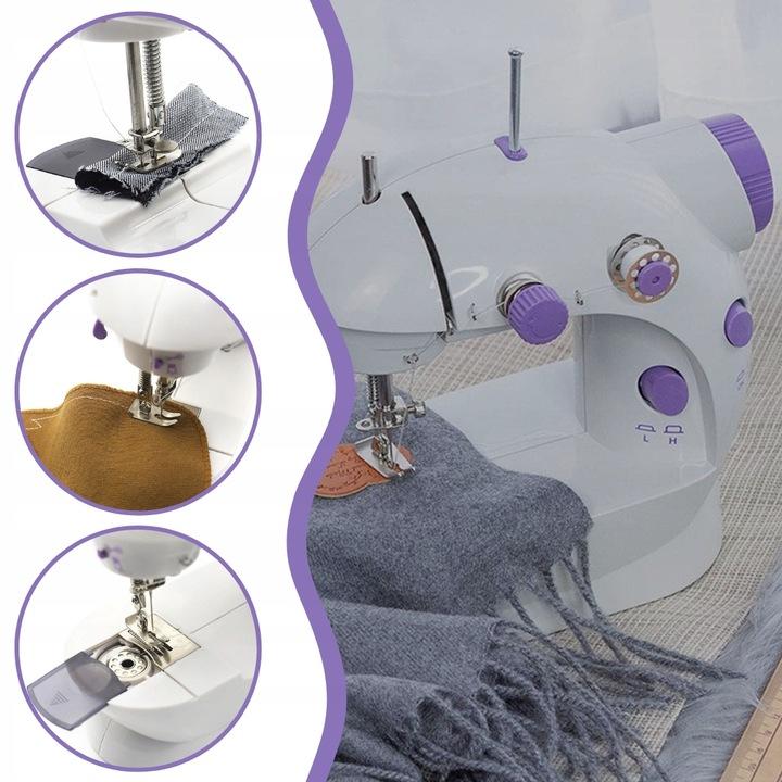 Mini Sewing Machine LED Backlight Portable 2 Modes + Accessories