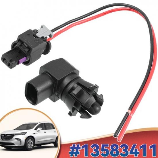 Ambient Air Temperature Sensor Connector Pigtail Harness 13583411 Compatible Car