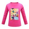 Children's Cartoon Printed Long Sleeved O-Neck T-shirt, Casual and Comfortable Base Shirt