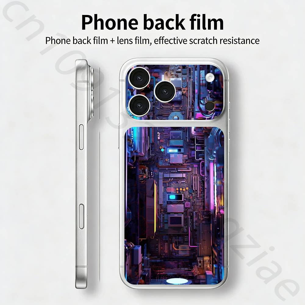 Kreative Leiterplatte Für iPhone 17 pro Max /17 pro Vollabdeckung Aufkleber Haut Wrap 3D Bunter Hinterer Schutzaufkleber Film