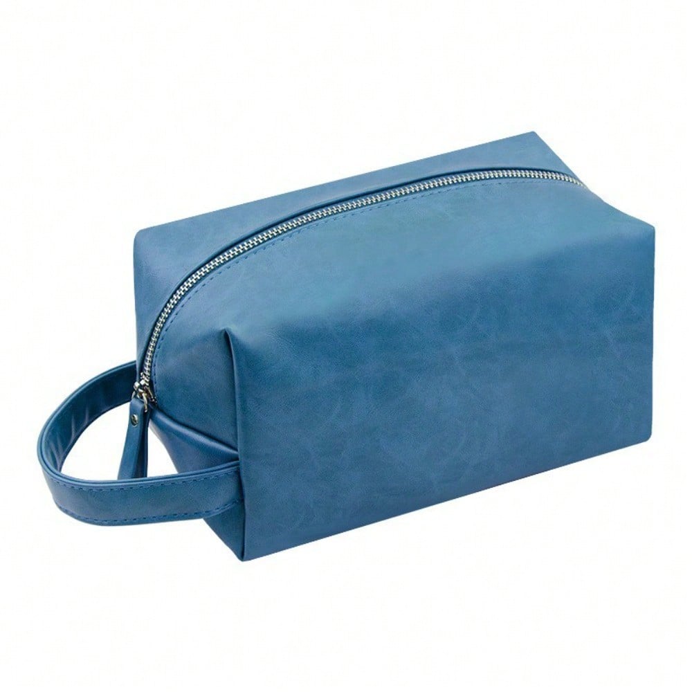 Simulation Leather Men's Toilet Bag Portable Travel Skin Care Product Storage Bag