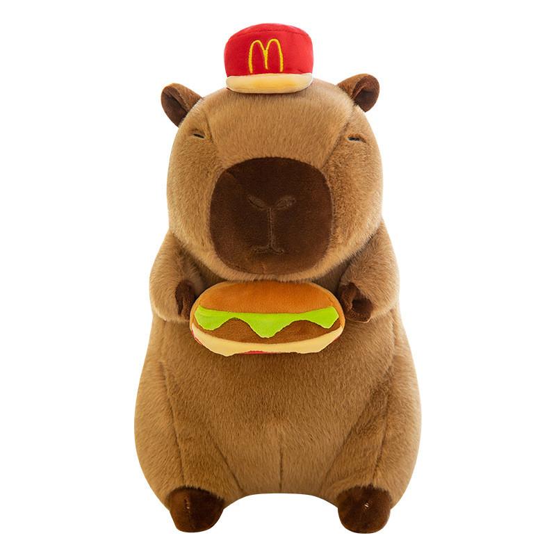 Mcdonalds Corp Capybara Hamburger Plush Toy Stuffed Animal Doll Gifts Kids