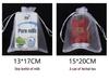 Plain Transparent Organza Drawstring Gift Bags for Jewelry Packaging
