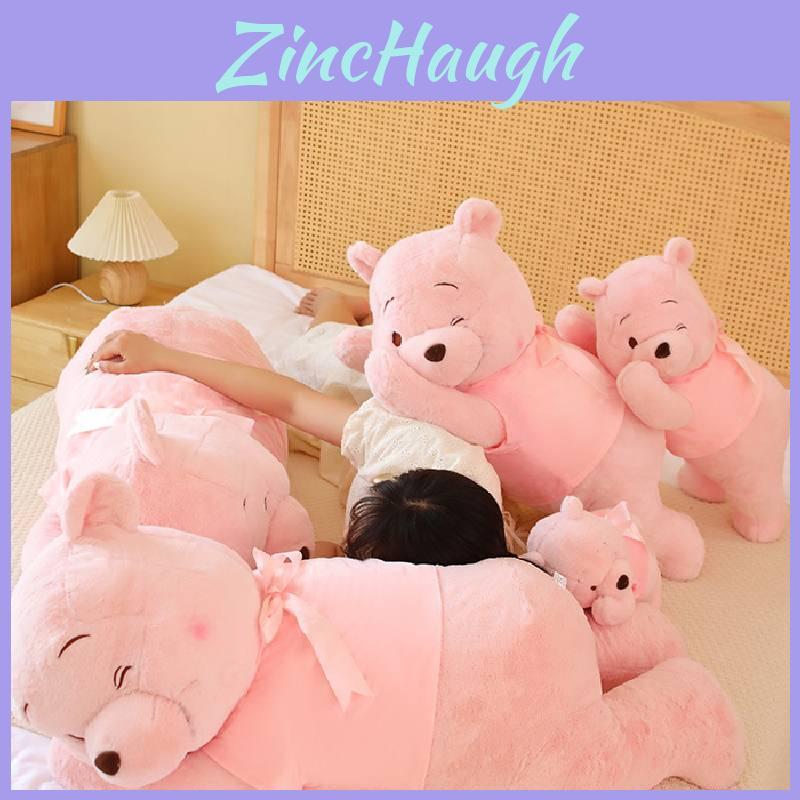 Adorable Pink Winnie The Pooh Plush Toy With Bow For Kids Perfect For Collecting And Cuddling