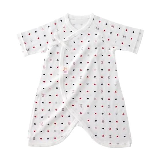 [Baby Castle] Combination Underwear 50-60 Tricolor Made in Japan