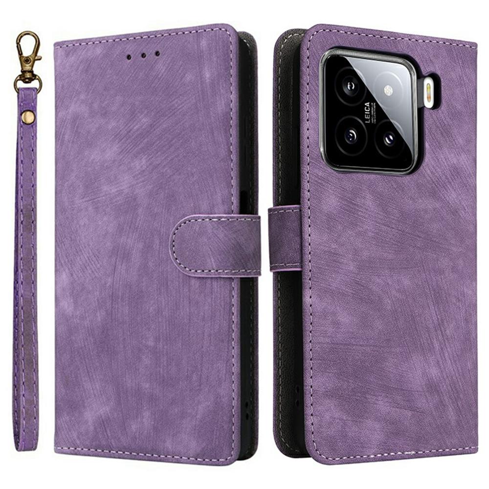 Pro Xiaomi 15 Pro Peněženkové Pouzdro na Telefon Blokování RFID PU Kůže Skládací Kryt Stojánek Zobrazení