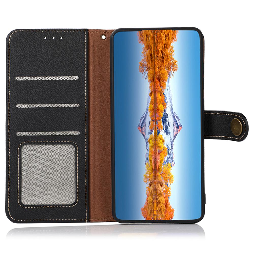 for OnePlus Nord 5 5G Case Genuine Cow Leather Wallet Phone Cover