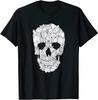 Skissartad kattkranium Klassisk T-shirt