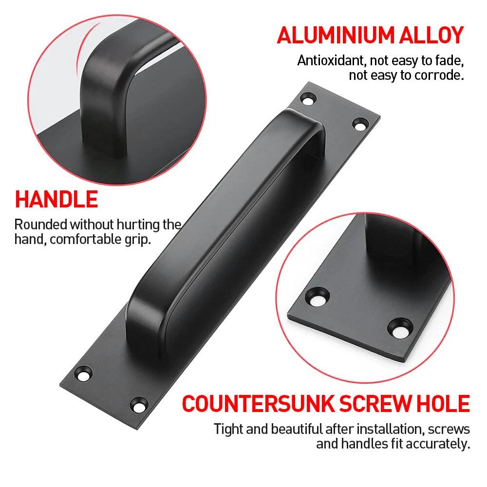 2pcs Barn Door Pull Handle 20CM Aluminium Alloy Hot Bed Sliding Gate Shed Garage