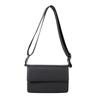 Pu Male Crossbody Bag Large Capacity Rectangular Shoulder Bag Simple Men's Messenger Bag  Work