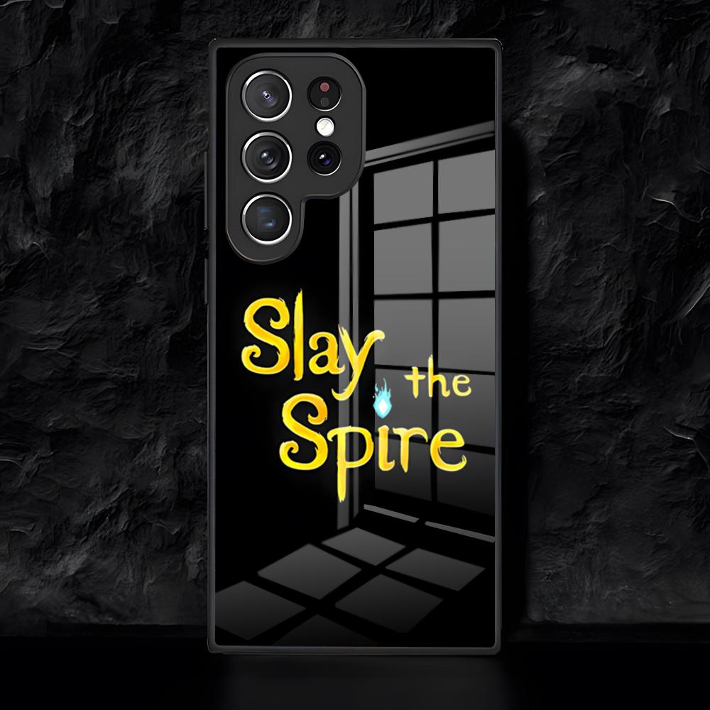 

Классический чехол для телефона Slay The Spire для Samsung S26 S25 Edge Ultra 24 23 22 21 Ultra Plus Fe A55 56 15 4G 5G Стеклянная крышка Galaxy S25