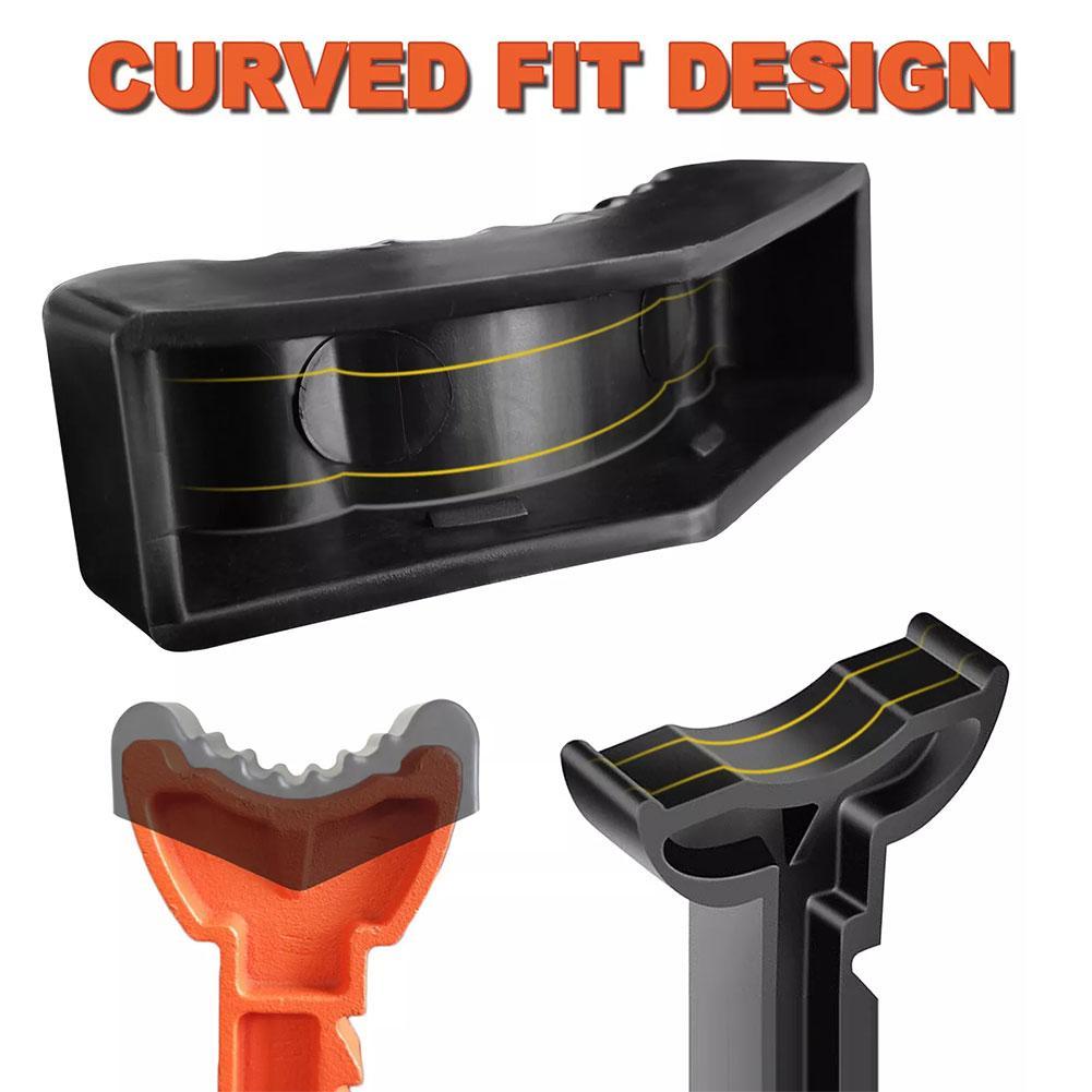 2Pcs Car Jack Stand Rubber Pad Adapter 6Ton Heavy Duty Frame Rail Pinch Weld Protector Repair Tool